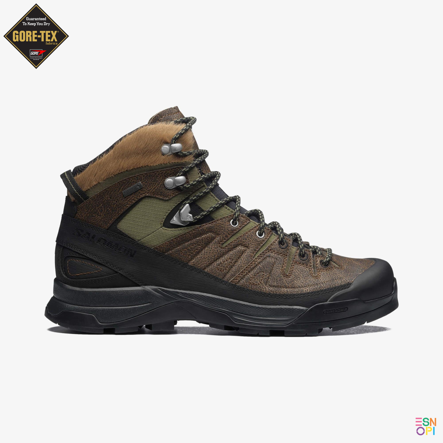 کفش کتانی گورتکس X-ALP MID DISTRESSED LEADHER (Unisex)